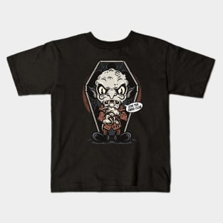 Nosferatu Old 1930s Cartoon Art Vintage Horror Movie Gothic Halloween Vampire Kids T-Shirt